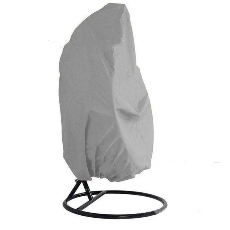 Schutzhülle für Hängesessel, 210D Oxford-Gewebe, winddicht, UV-beständig, wasserdicht, für Hängesessel in Eierform 115190CM, grau.