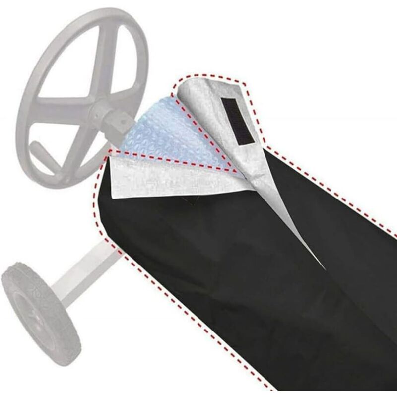 Schutzhülle für Solar-Rollos für den Pool, Schutzhaube für Solarabdeckungen für den Pool, Schutzhülle für Rollos für Pools, Solar-Rollo, (490X96)