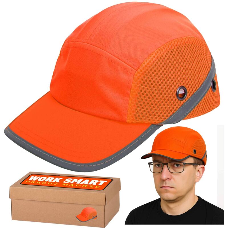Schutzkappe Helm Anti-Scalp Helm orange ROLLO BUMPCAP ABS EN 812:2012