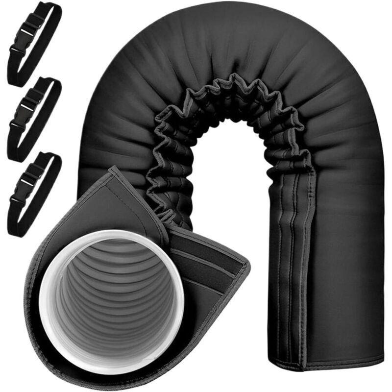 Schutzschlauch für mobile Klimageräte. Isolierschlauch für Klimaanlagen – Verstellbares Dreifach-Isolierset für den Innen- und Außenbereich –