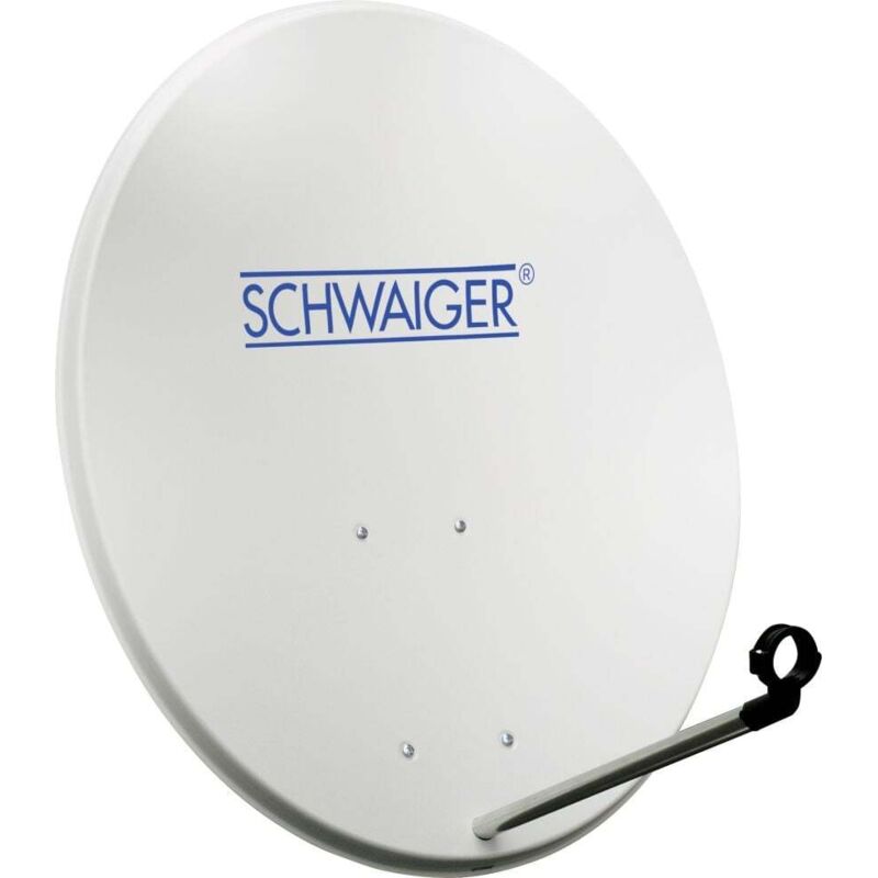 Satellitenspiegel Stahl Offset Antenne ø 72 cm hellgrau SAT-Anlage - Schwaiger