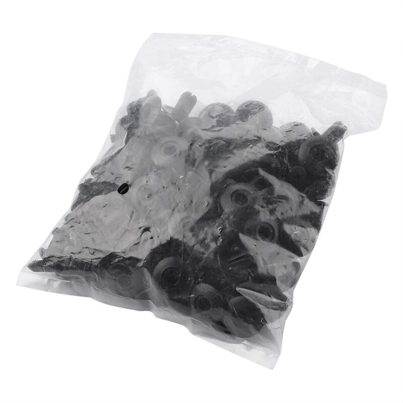 Schwarz 100 Stücke 8mm Loch Auto Nieten Fastener Fender Bumper Push Clip Für Toyota AP