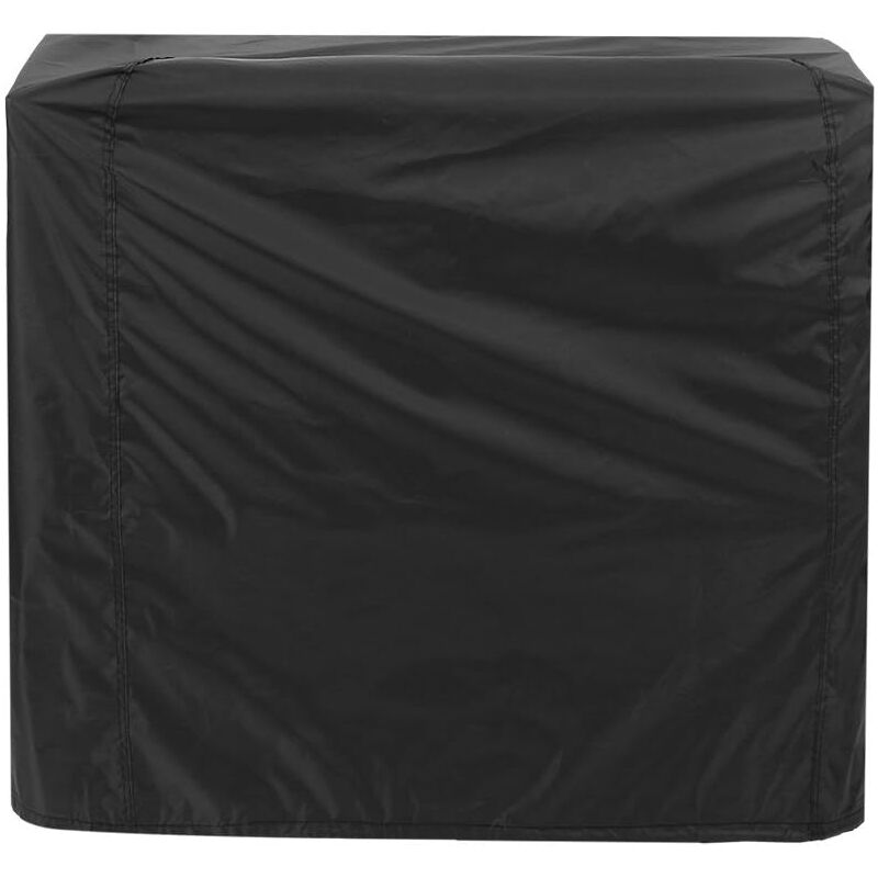 Schwarze Grillabdeckung, Anti-UV/Anti-Wasser/Anti-Feuchtigkeits-Grillabdeckung, UV-Schutz, Staub, Wasser, Windabweisend für Outdoor-Grill, Garten,