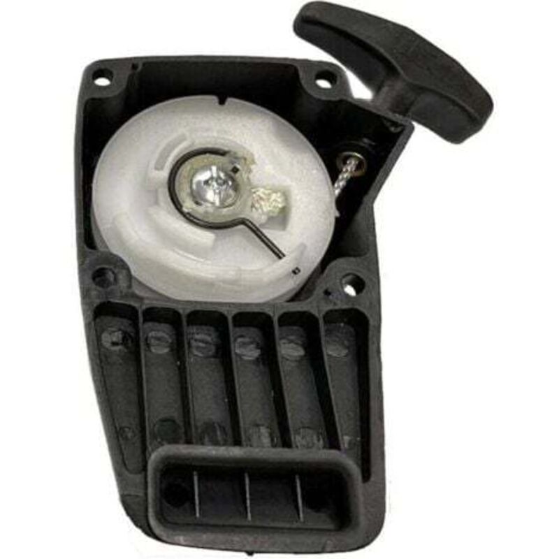 Schwarzer Seilzugstarter, kompatibel mit Makita BHX2500 EC025, Subaru Robin EH025 und Makita BHX2500CA, Ersatzteile--