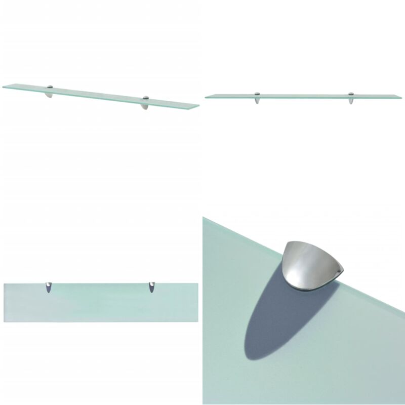 Schwebendes Regal Glas 100x20 cm 8 mm - Wandregal - Glasregal - Schwebendes Regal - Modernes Regal - Badezimmerregal - Home & Living