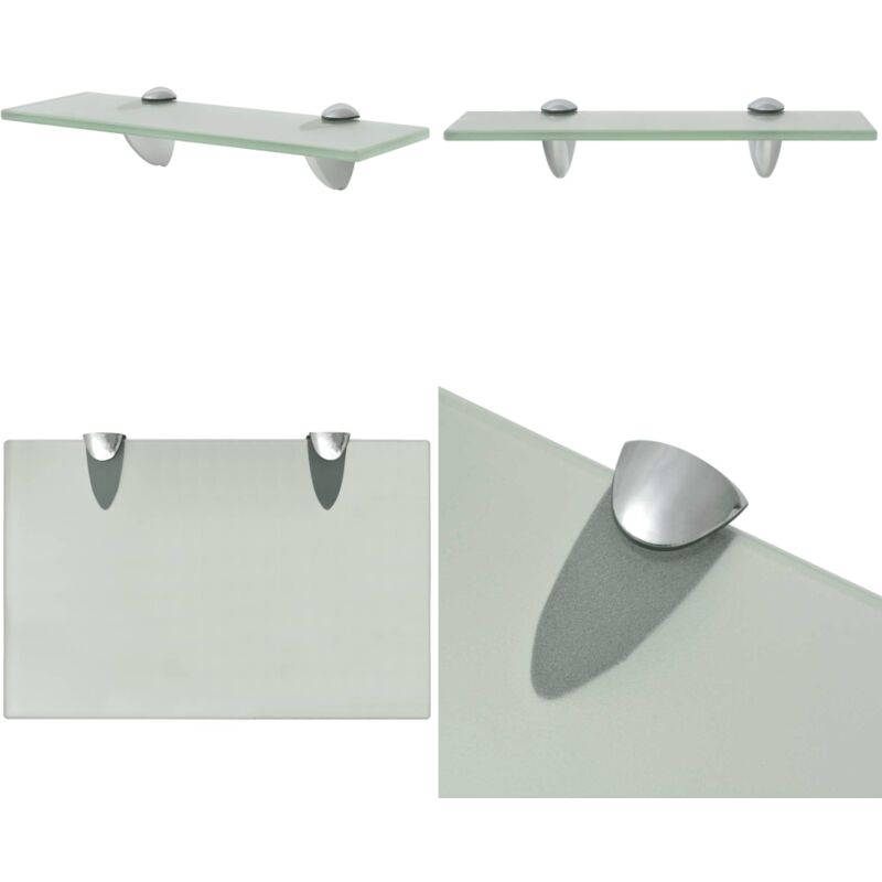 Vidaxl - Schweberegal Glas 30x20 cm 8 mm - Wandregal - Glasregal - Badezimmerregal - Dekoratives Regal - Modernes Regal - Home & Living