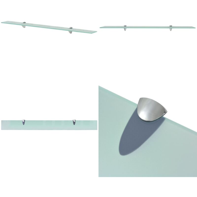 Schweberegal Glas 100x10 cm 8 mm - Wandregal - Glasregal - Badezimmerregal - Dekoratives Regal - Modernes Regal - Home & Living