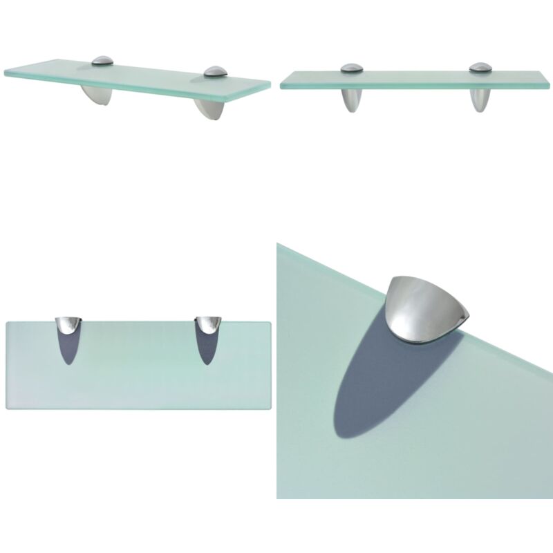 Vidaxl - Schweberegal Glas 30x10 cm 8 mm - Wandregal - Glasregal - Badezimmerregal - Dekoratives Regal - Modernes Regal - Home & Living