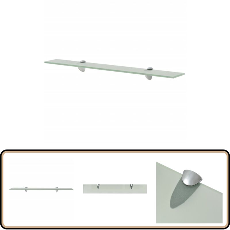 Schweberegal Glas 70x10 cm 8 mm - Wandregal - Glasregal - Modernes Regal - Badezimmerregal - Dekoratives Regal