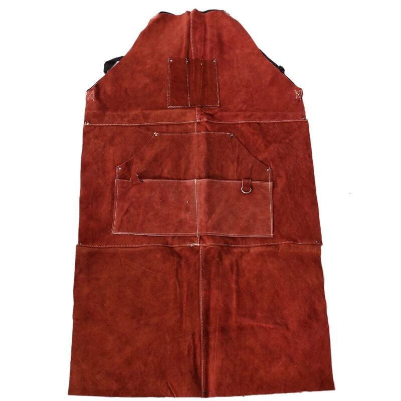 SchweißEr SchüRze Aus Leder-Hitze und Flammen BestäNdige Schwer Last Arbeits Schmiede mit 6 , 42 Groß