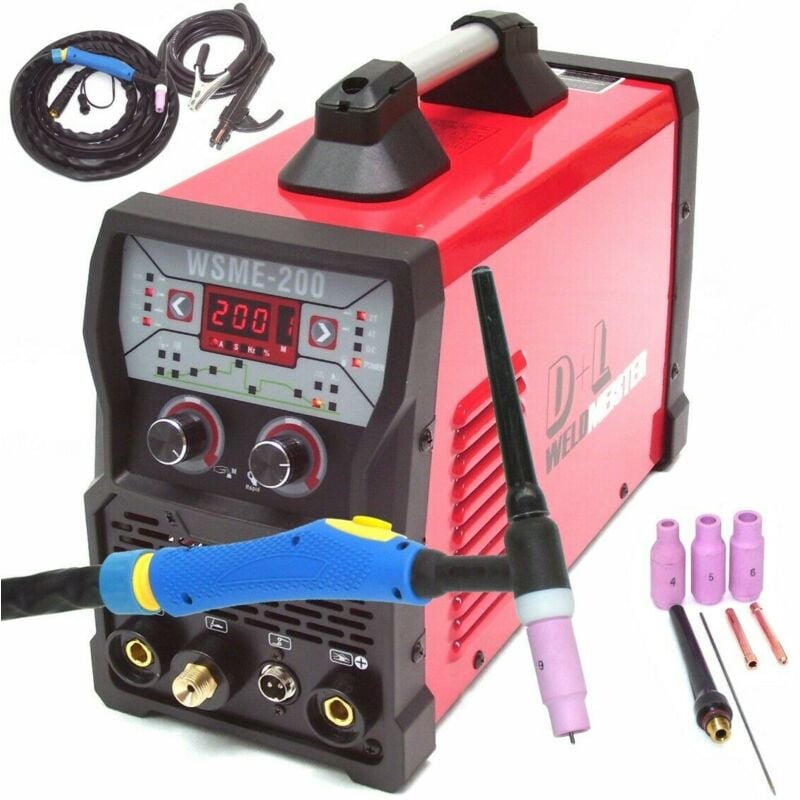 Apex - SCHWEIßGERÄT weldmeister 13975 wig ac/dc 200 Puls - tig inverter pulsfunktion