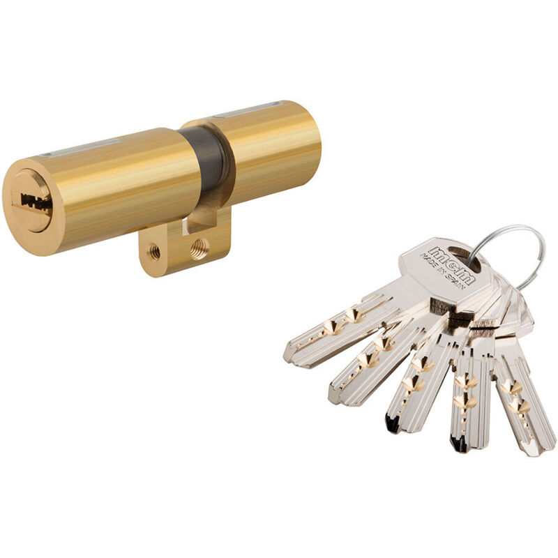 Zylinder de Sicherheit de schweizer Profil 33-43 Messing. sp:33-43 mcm