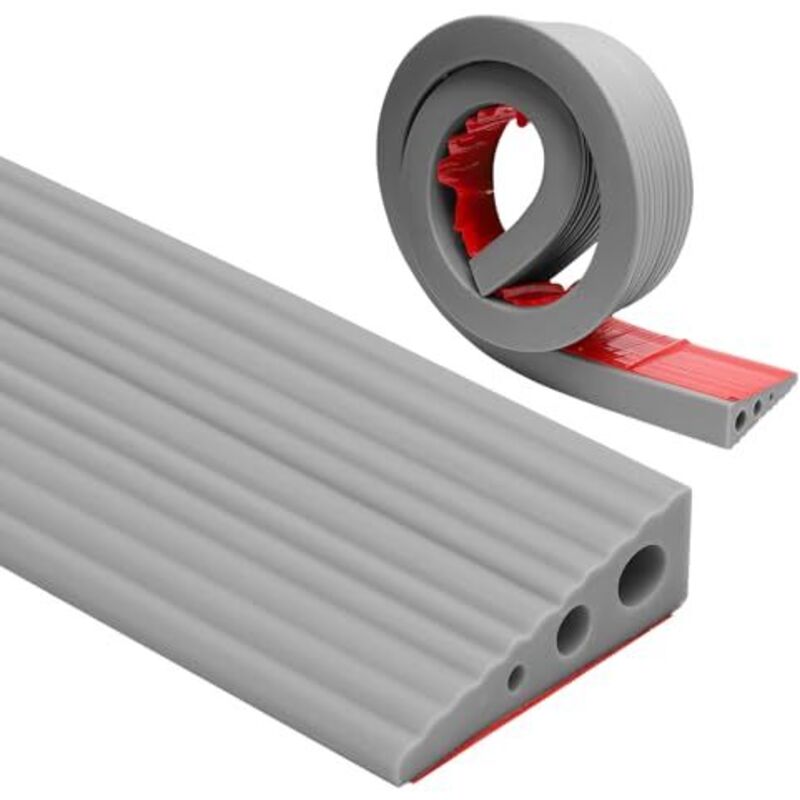 Schwellenrampe, 100x7x2.5CM Türschwellenrampen, PVC Rollstuhlrampe, rutschfeste Oberfläche, Gummirampe Auffahrrampe Schwellenrampe für Rollstuhl,