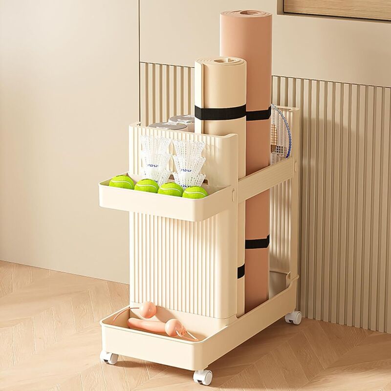 Schwerlast Regal Fitnessgeräte Aufbewahrung - Stahl Gestell Hantelständer & Hantelbank Halter - Stabile Aufbewahrungsorganizer für Heim Gym, Garage,