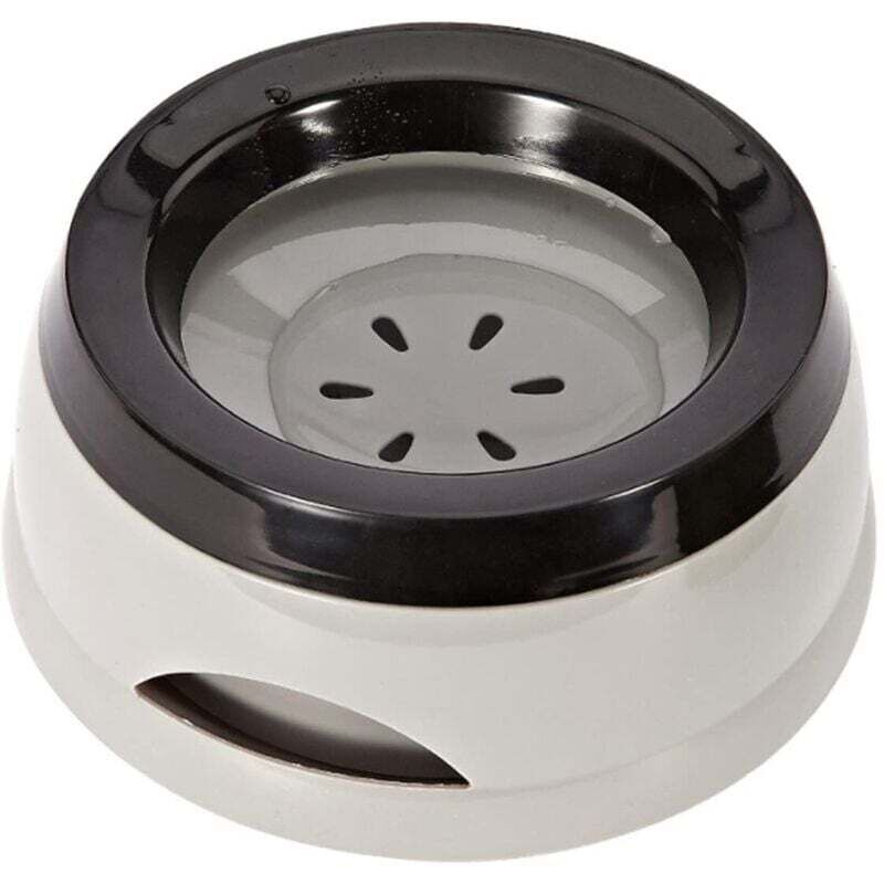 Schwimmender, auslaufsicherer und verschluckungssicherer Napf für Hunde, Katzen und Welpen (Grau)