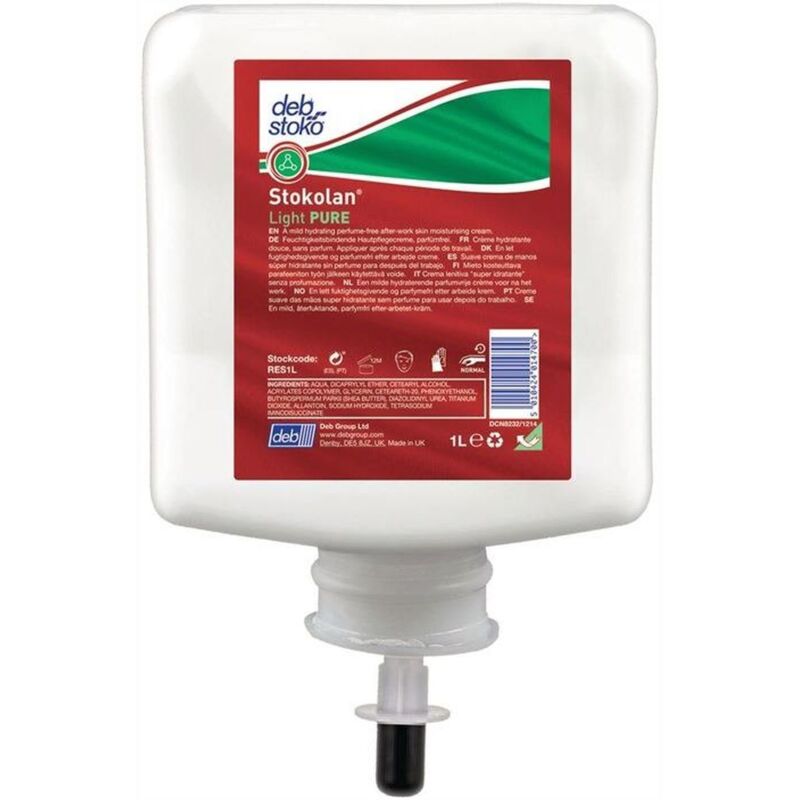 FP - Hautpflegecreme Stokolan® Light pure 1 l duft-/farbstofffrei