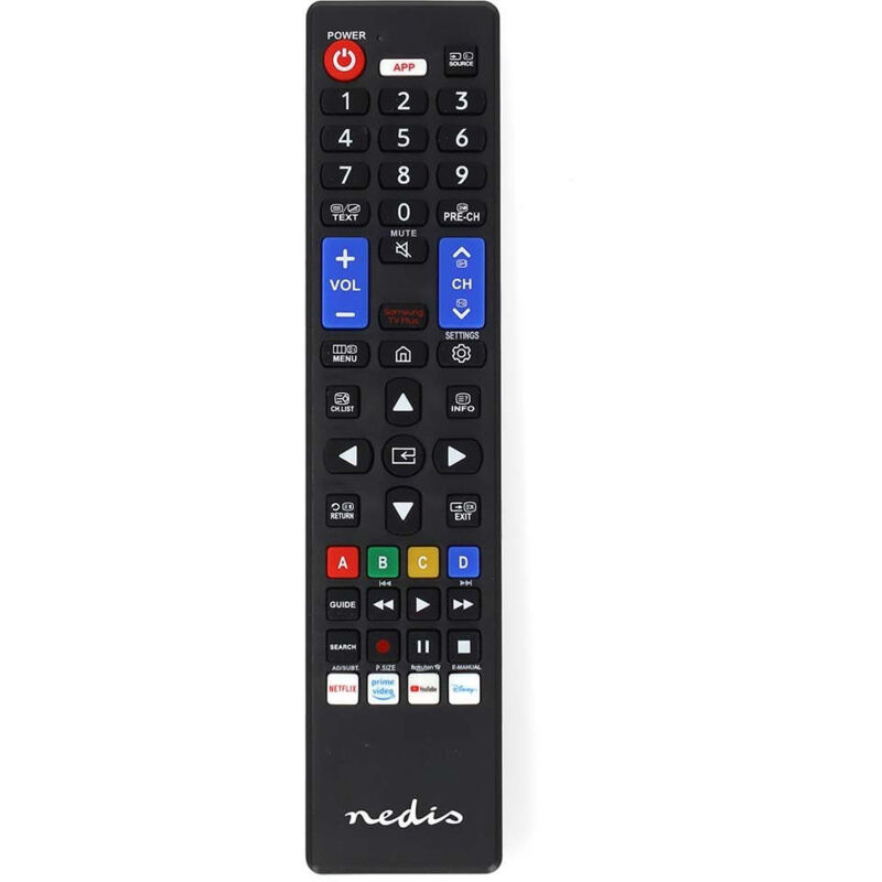 Ersatzfernbedienung geeignet fur samsung vor programmiert 1 gerat amazon prime disney taste netflix schaltflache youtube schaltflache infrarot schwarz