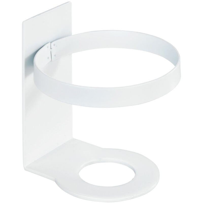 Wand Seifenspender Woya, Weiß, Keramik-Seifenspender, 250 ml, Weiß, Keramik weiß, Kunststoff (abs) chrom, pulverbeschichtetes Metall weiß - weiß