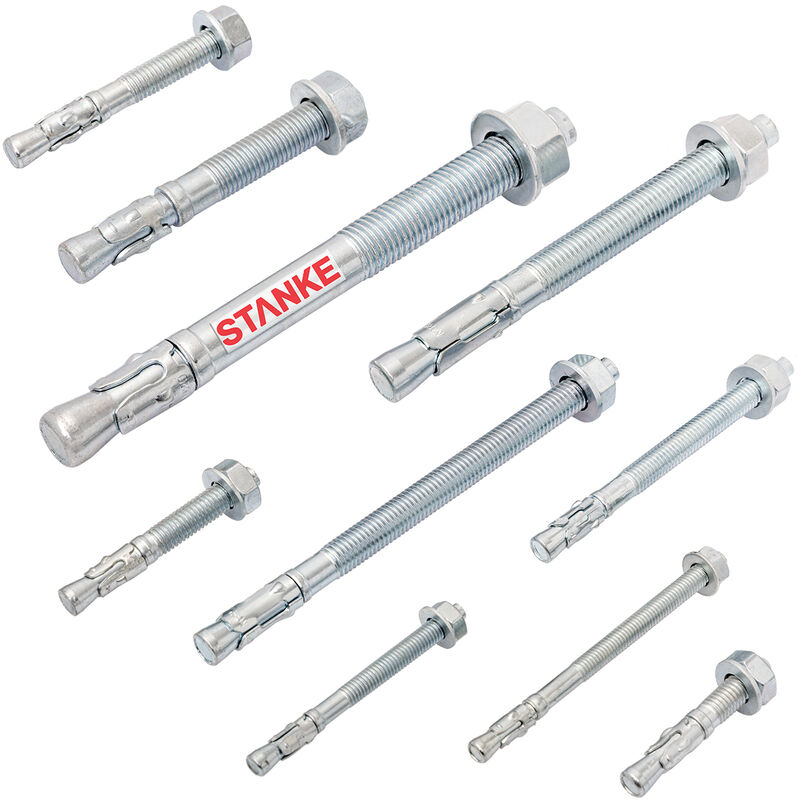 Seilwerk Stanke - Schwerlastanker Bolzenanker Ankerbolzen psr Keilanker M12 x 100mm, 5 Stk.