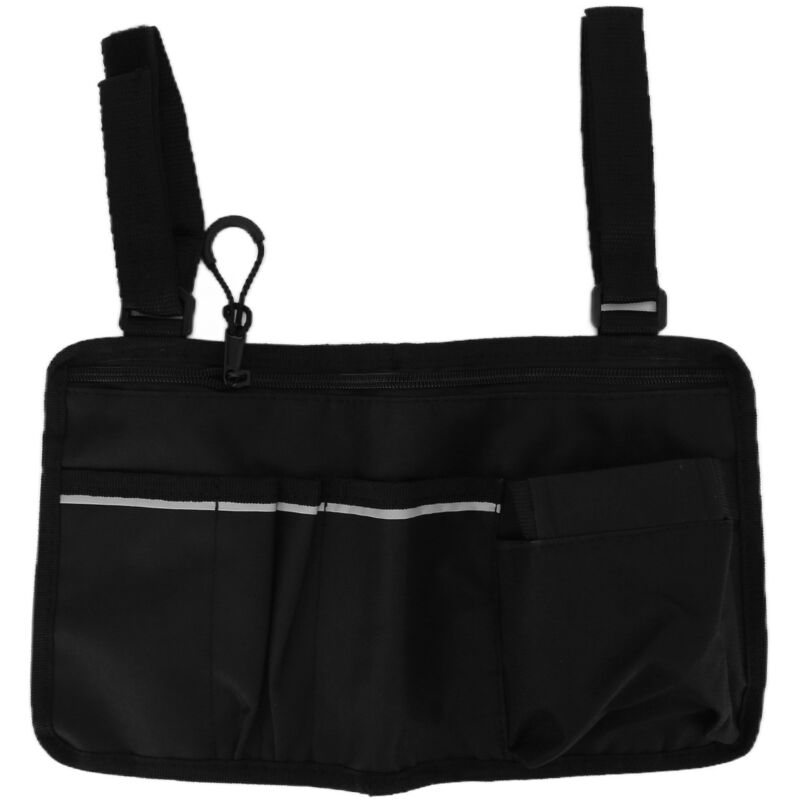 Seitliche Tasche für Rollstuhlfahrer – Organizer-Tasche aus 600D Oxford-Canvas – Armlehnen-Zubehör für Senioren
