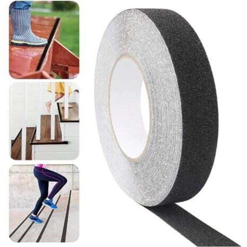 Lablanc - Selbstklebendes Anti-Rutsch-Klebeband, 15 m x 25 mm, Treppen-Anti-Rutsch-Klebeband mit selbstklebendem Design, PVC-Anti-Rutsch-Klebeband