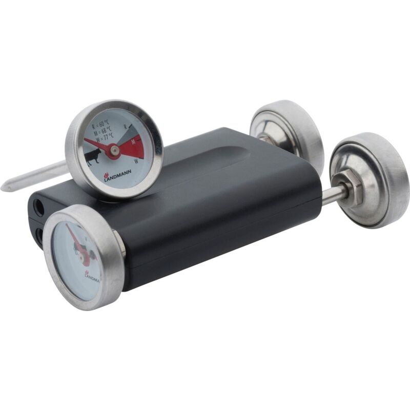 Landmann - Grillthermometer Set bbq Fleisch Grill Fleischthermometer Smoker