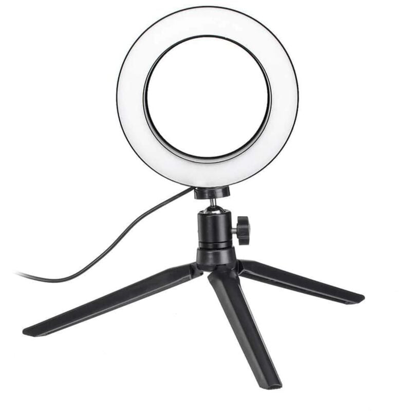 Selfie lampe ringlicht 20 cm und stander