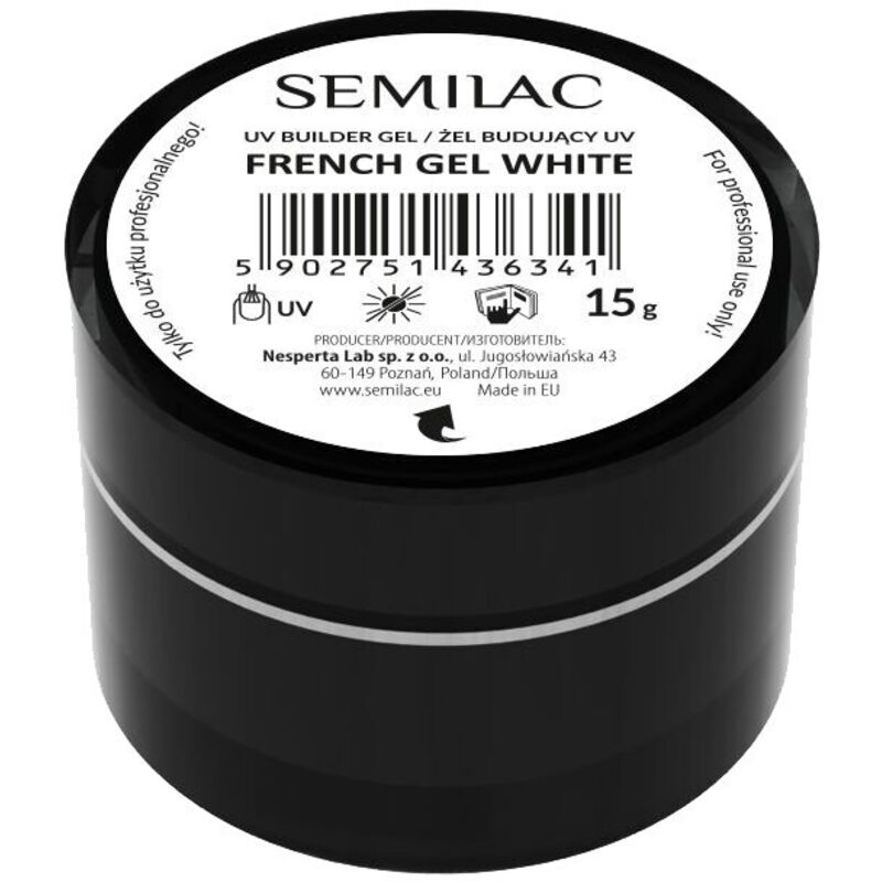 SEMILAC Semilac French Gel White Builder Gel 15 g