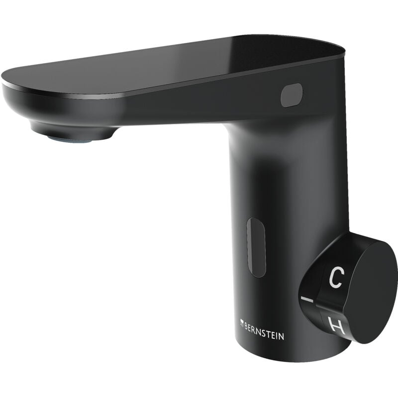 Sensor Waschtischarmatur Bernstein 3002S Schwarz matt Dual-Sensor-Technologie