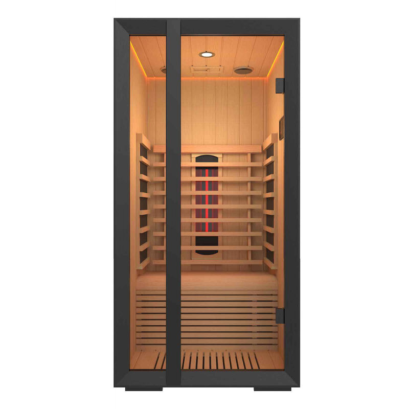 Sentiotec - Onni Infra Mini Element Infrarotkabine aus Abachi Infrarotsauna 100x104x200 cm