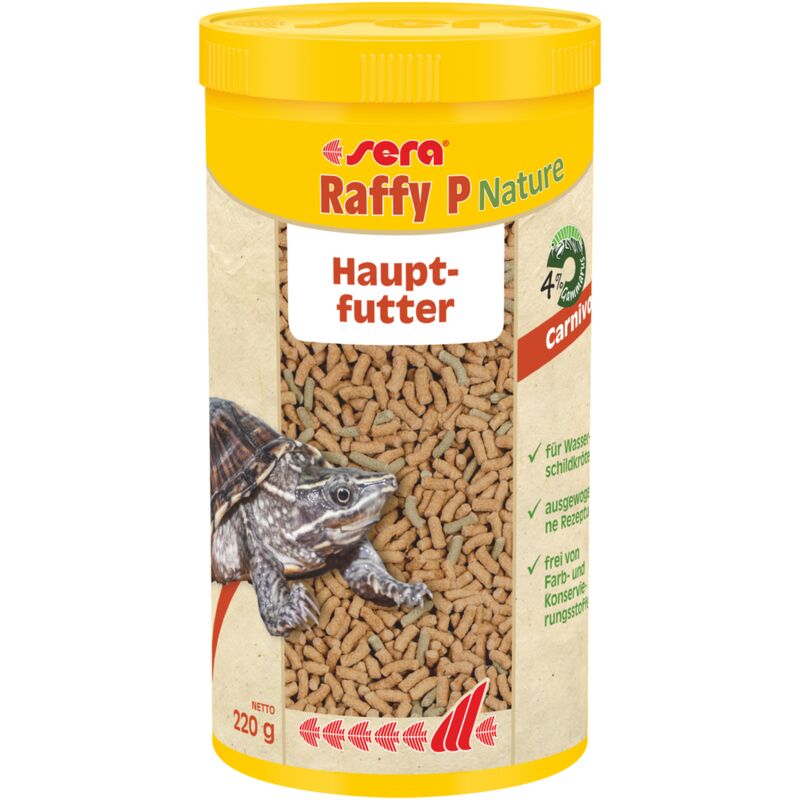 Sera - Raffy p Hauptfutter für Wasserschildkröten 1000ml Aquarium Terrarium Futter