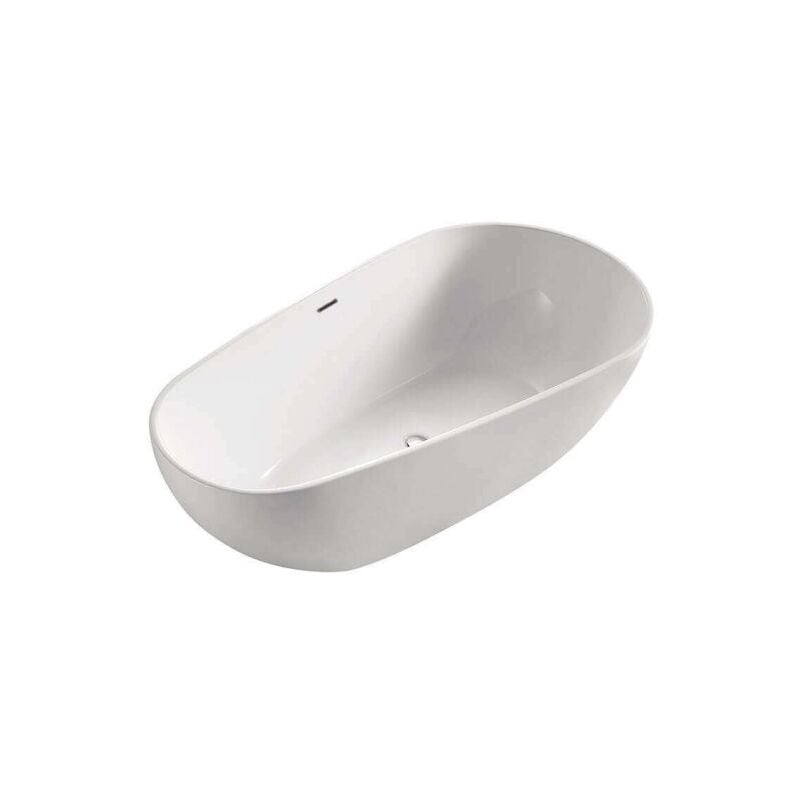 Serena - insel badewanne - Design und komfortable Badewanne - Oval und Abgerundet - Acryl - 170 cm