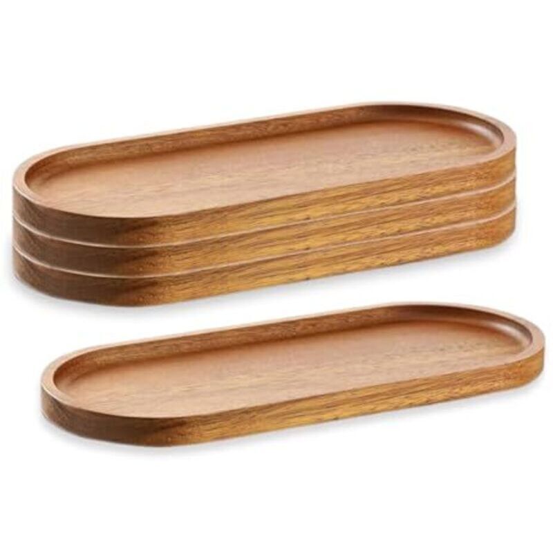 Serviertabletts aus Holz, Wurst- und Käseplatten, ovale Holzplatten, Käseplatten, lose Platten für Desserts, Vorspeisen, Brot, Obstsnacks