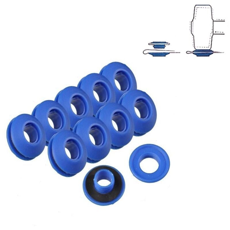 Set mit 10 Kunststoffringen für Markisen und Planen Ø2,8 x 0,7 cm Benson