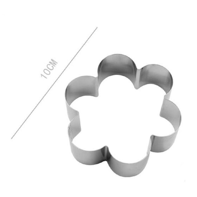 Trade Shop Traesio - Trade Shop - set 2 pz forme für polci biscotti fiore stampini decoring torte 10 cm 98929 -