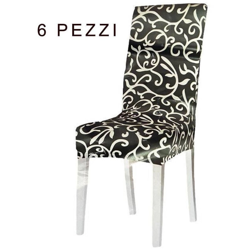 Trade Shop Traesio - Trade Shop - set mit 2 elastischen stuhlhüllen mit spirituosen in verschiedenen farben -