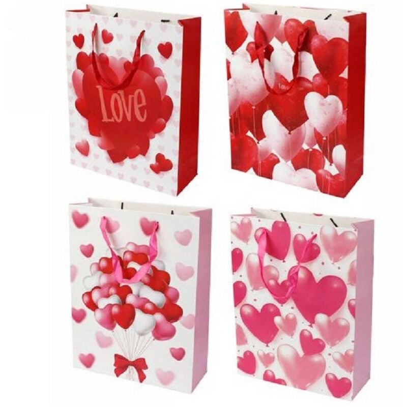 Trade Shop Traesio - Trade Shop - set 6 buste regal für san valentino cuori 25.5X33X10 cm 71092 models -