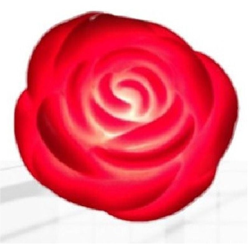 Trade Shop Traesio - Trade Shop - set 6 pz rosa rosa rosa in plastic luminoso decorazione luce san valentino 6CM 84932 -