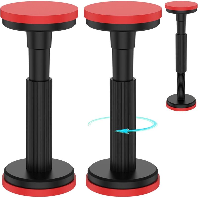 Set aus 2 Teleskop-Stützstangen, versenkbares Stützsystem, Schrankstützstange, Tragkraft bis 200 kg, 18–45 cm Hebehöhe für Kleiderschränke, Sofas,