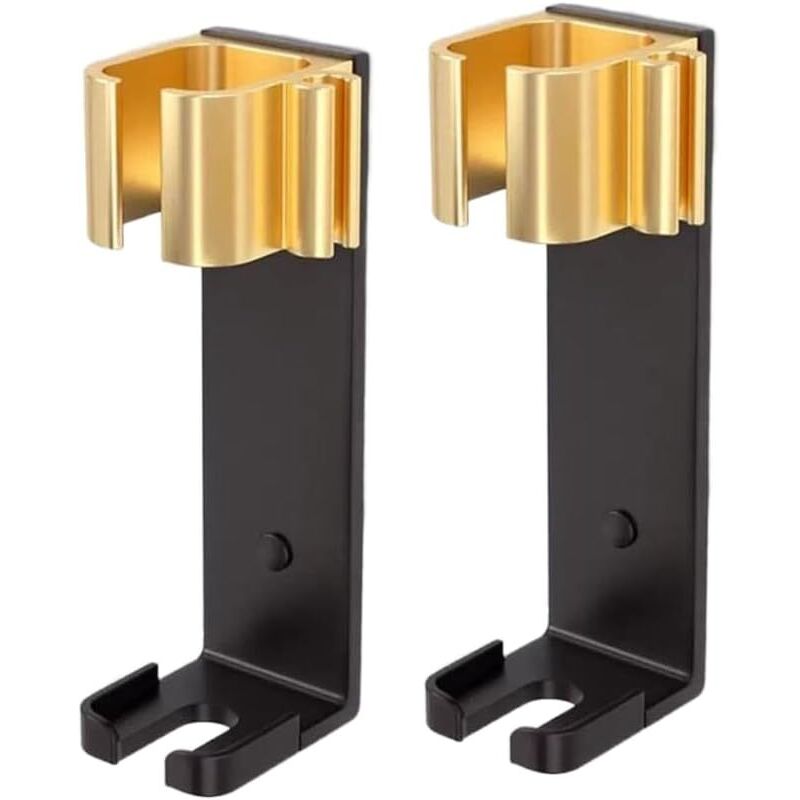 Set aus 2 Wandhalterungen für Lockenstäbe mit einem Durchmesser von weniger als 4,5 cm, Aufhängehalterung für Glätteisen und Lockenstäbe.