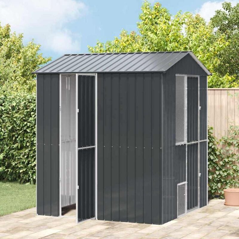 Vidaxl - Vogelkäfig Anthrazit 215 x 210 x 247 cm Verzinkter Stahl