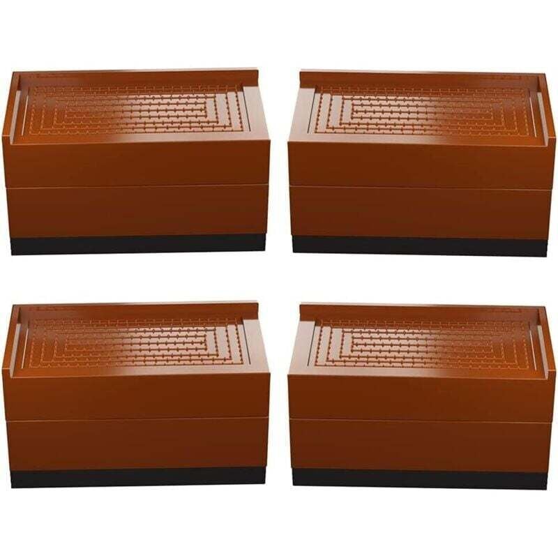 Set aus 4 Möbelständern, Bett, quadratisch, 7,5 cm oder 15 cm hohe Beine, verstellbares Bett, für Tische, Stühle, Sofas, Schlafsäle usw.