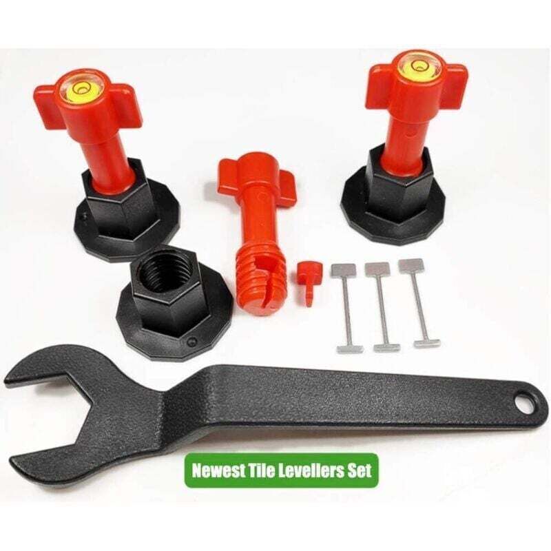 Set mit 100 austauschbaren Nadeln für die Nivellierarbeiten an Böden, Wänden und Keramikfliesen. Wiederverwendbar. Heimwerken › Bauen ›