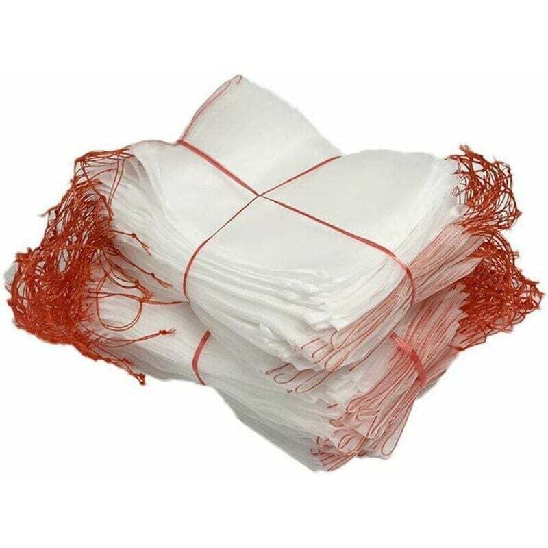 Gabrielle - Set mit 100 Insektenschutz-Netzbeuteln, Nylon-Gartenschutznetz, wiederverwendbarer Obst- und Pflanzenschutzbeutel,
