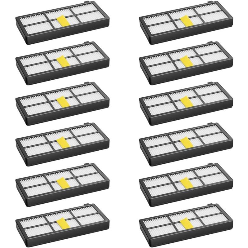 12 Stück Filter für Irobot Roomba Roboterstaubsauger 800 850 851 860 865 866 870 871 876 880 885 886 890 891 896 900 960 966 980