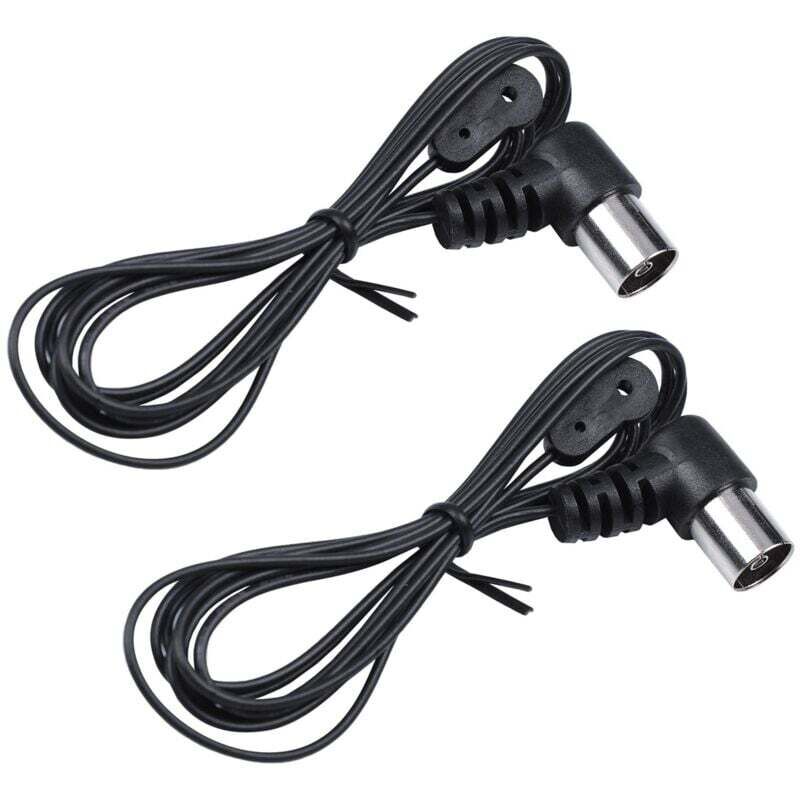 Set mit 2 AM/FM-Dipolantennen, 75 Ohm, PAL-Anschluss, für Heimkino-Stereo-Radios im Innenbereich