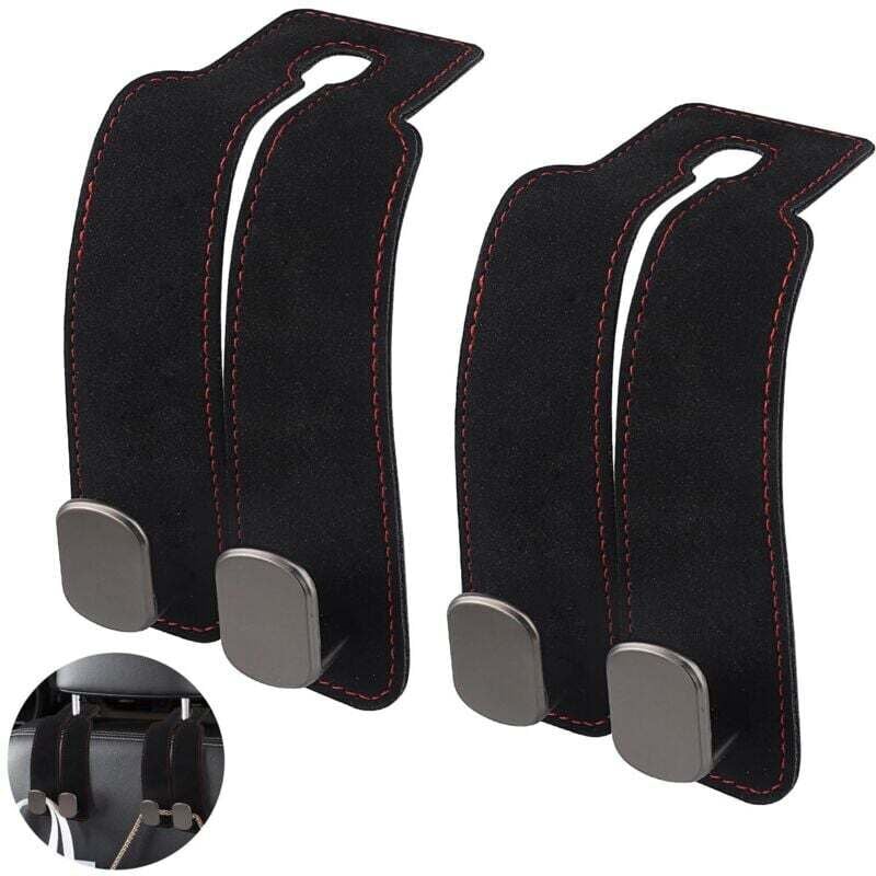 Set mit 2 Auto-Kopfstützenhaken, multifunktionale Auto-Rücksitzlehnenhaken, Auto-Rücksitz-Kopfstützenhaken, Auto-Innenausstattung, Kleiderbügel