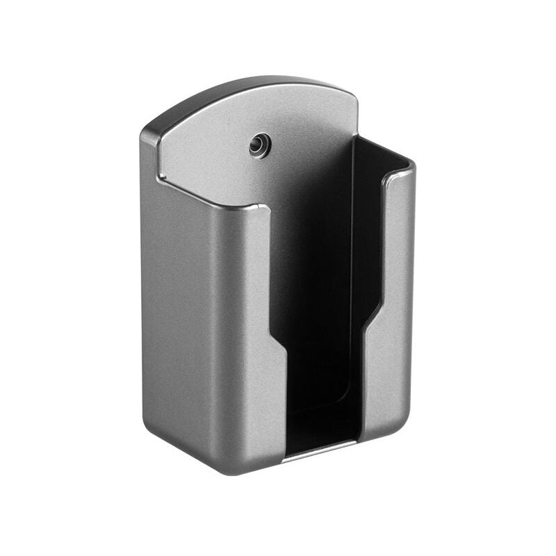 Cyslmuk - 2er-Set Fernbedienungs-Wandhalterungen für Fernseher und Klimaanlagen, ohne Bohren, grau