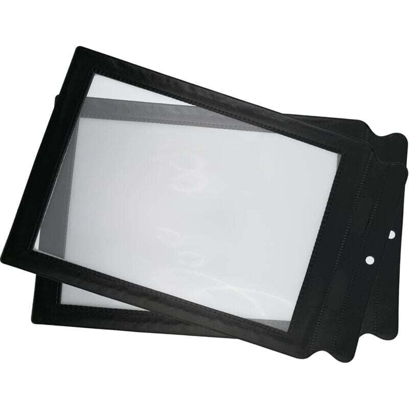 Set mit 2 großen A4-Leselupen – Sehr leicht und bruchsicher – Für Senioren – A4-Linse – 3-fache Vergrößerung – Für Bücher, Zeitungen und Landkarten