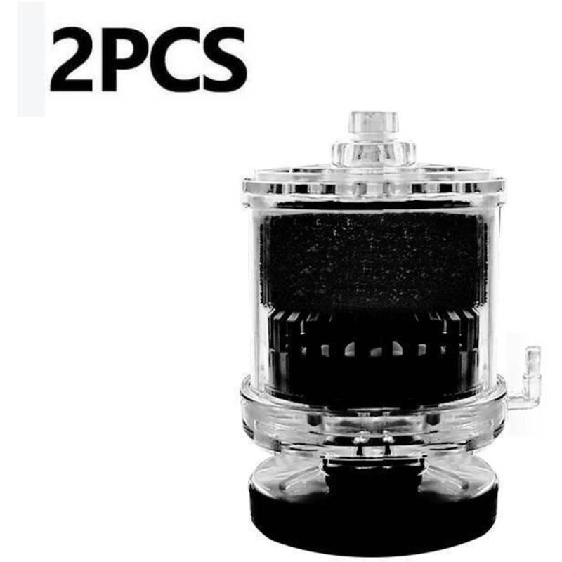 Set mit 2 Mini-Bio-Aquarienfiltern, 3-in-1-Bio-Schwammfilter für kleine Aquarien, Schaumstofffilter für kleine Fische von 5 bis 50 Gallonen